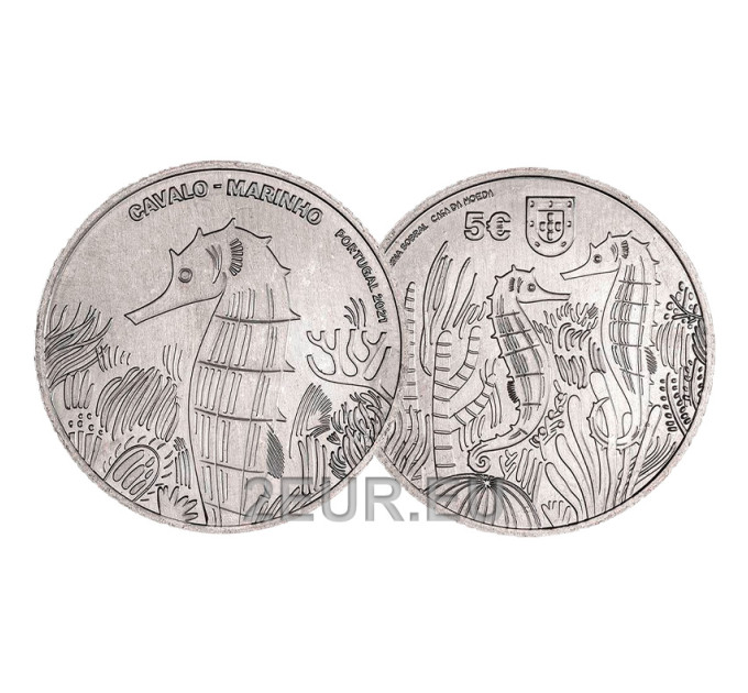 Portugal 5 euro UNC 2021 - Het Zeepaardje