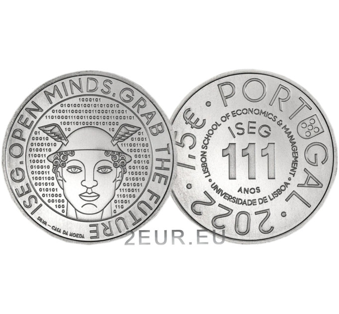 Portugal 7,5 euro UNC 2022 - 111 jaar Lissabon School of Economics and Management - ISEG