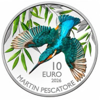 San Marino 10 euro BU 2026 - Ijsvogel