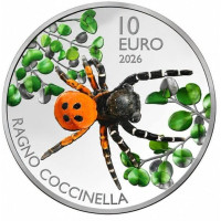 San Marino 10 euro BU 2026 - Lieveheersbeestje spin
