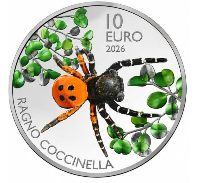San Marino 10 euro BU 2026 - Lieveheersbeestje spin