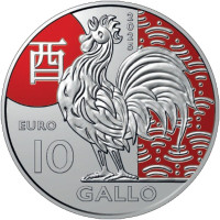 San Marino 10 euro BU 2025 - Chinese maankalender - "Haan"