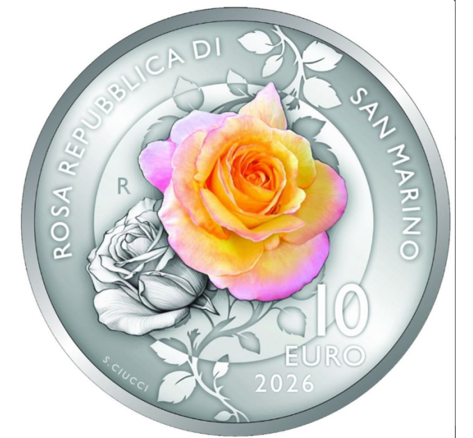 San Marino 10 euro BU 2026 - Roze Republiek San Marino