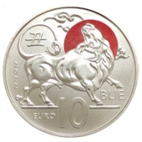 San Marino 10 euro BU 2022 - Chinese maankalender - "Os"