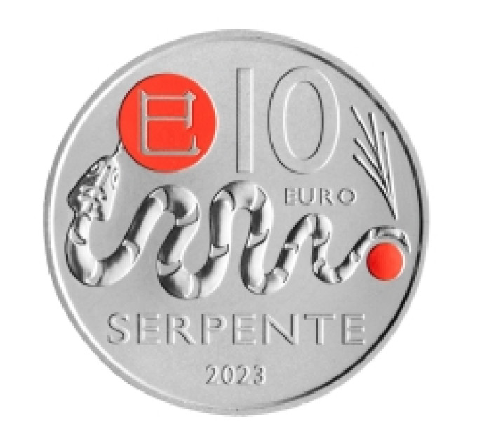 San Marino 10 euro BU 2022 - Chinese maankalender - "Slang"