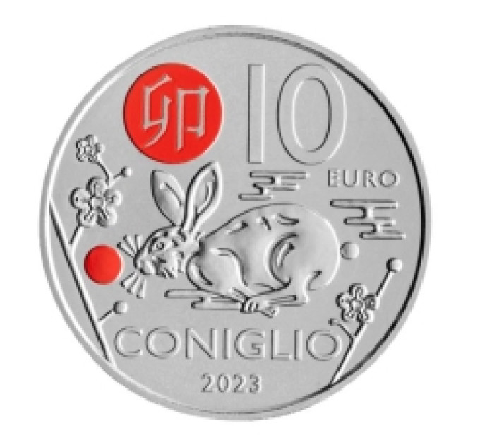 San Marino 10 euro BU 2022 - Chinese maankalender - "Konijn"