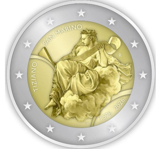 San Marino 2 euro BU 2026 - 450e verjaardag van de dood van Tiziano