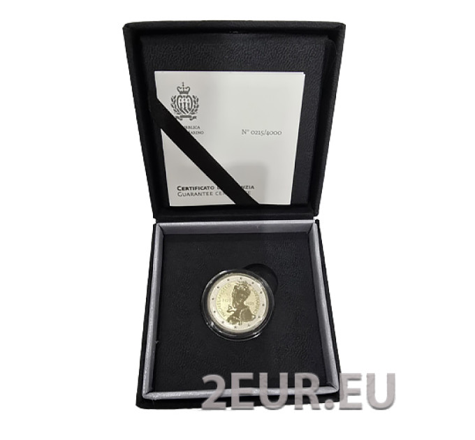 San Marino 2 euro Proof 2025 - 550e verjaardag van de geboorte van Michelangelo