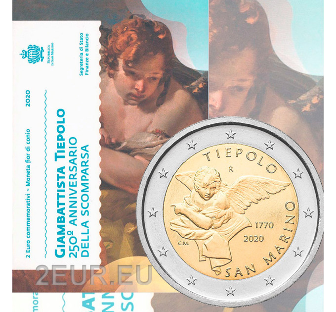 San Marino 2 euro BU 2020 - 250e sterfdag van Giovanni Battista Tiepolo