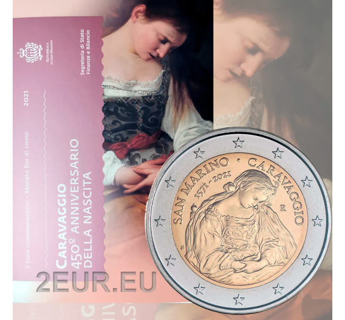 San Marino 2 euro BU 2021 - 450e geboortedag van Caravaggio