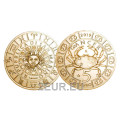 San Marino 5 euro UNC 2019 - "Zodiac Signs - Kreeft"