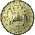 San Marino 5 euro UNC 2018 - "Stier"