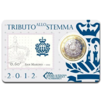 San Marino 1 EURO BU 2012 - 1 EURO + ZEGEL
