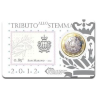 San Marino 1 EURO BU 2012 - 1 EURO + ZEGEL