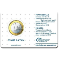 San Marino 1 EURO BU 2012 - 1 EURO + ZEGEL