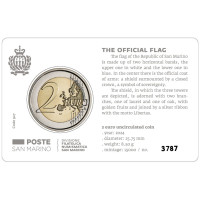 San Marino 2 EURO BU 2024 - Vlag van de Republiek San Marino