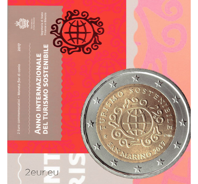 San Marino 2 euro BU 2017 - Internationaal Jaar van Duurzaam Toerisme