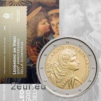 San Marino 2 euro BU 2019 - 500e sterfdag van Leonardo da Vinci