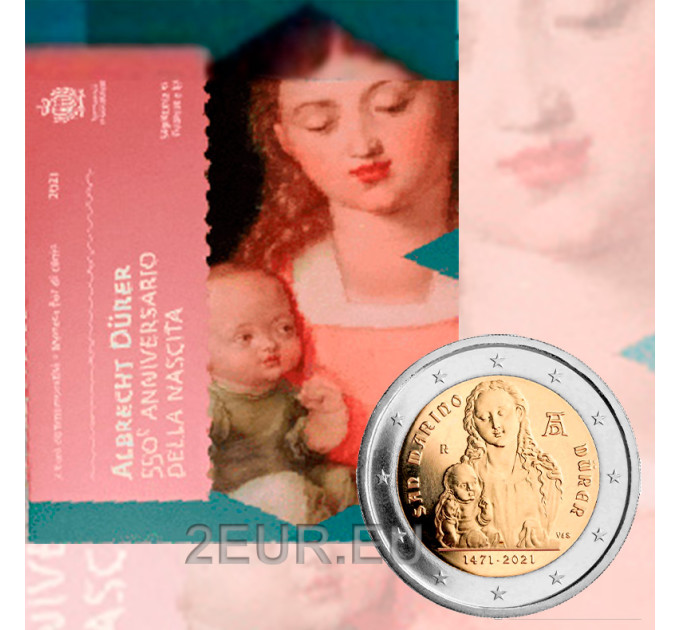 San Marino 2 euro BU 2021 - 550ste verjaardag van de geboorte van Albrecht Dürer