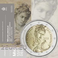 San Marino 2 euro BU 2025 - 550e verjaardag van de geboorte van Michelangelo