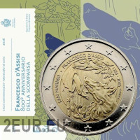 San Marino 2 euro BU 2026 - 800e sterfdag van Franciscus van Assisi