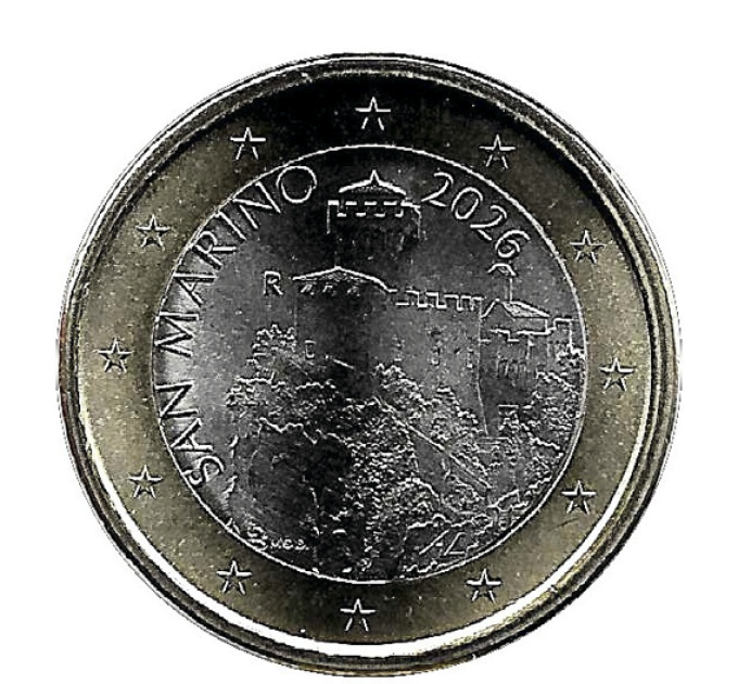 San Marino 1 Euro UNC 2026