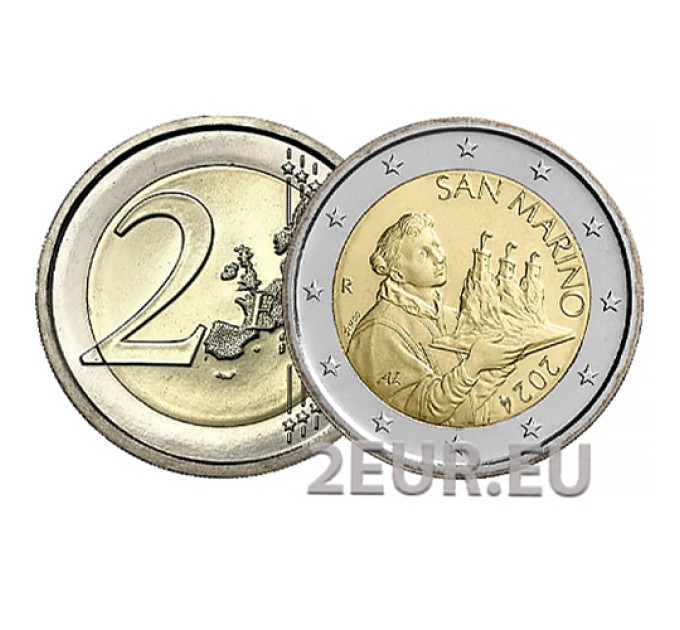 San Marino 2 Euro UNC 2024