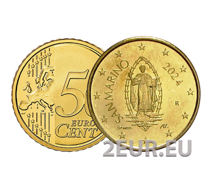 San Marino 50 cent UNC 2024