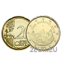 San Marino 20 cent UNC 2018