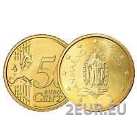 San Marino 50 cent UNC 2019