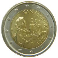 San Marino 2 Euro UNC 2026