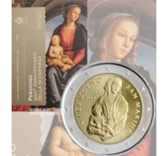 San Marino 2 euro BU 2023 - 500ste sterfdag van Perugino