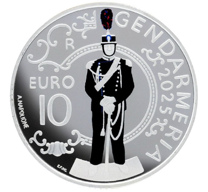 San Marino 10 euro proof 2025 - Gendarmerie