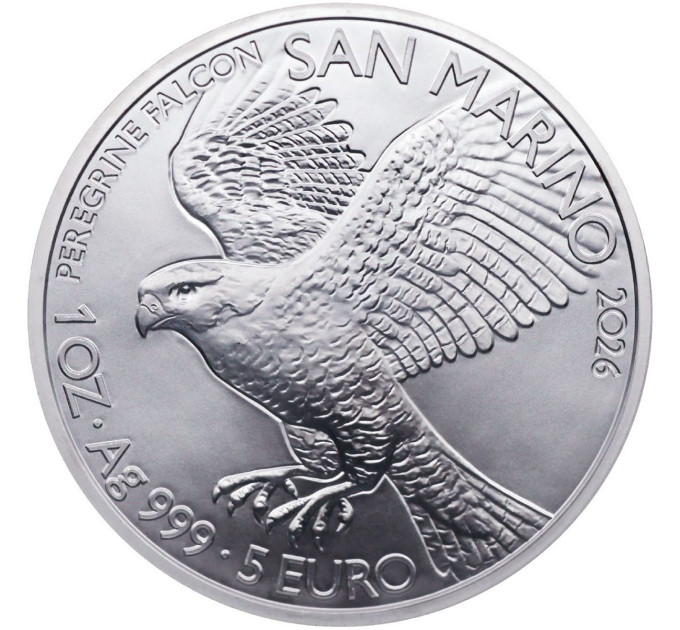 San Marino 5 euro BU 2026 - Slechtvalk