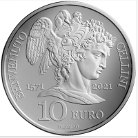 San Marino 10 euro proof 2021 - 450e sterfdag van Benvenuto Cellini