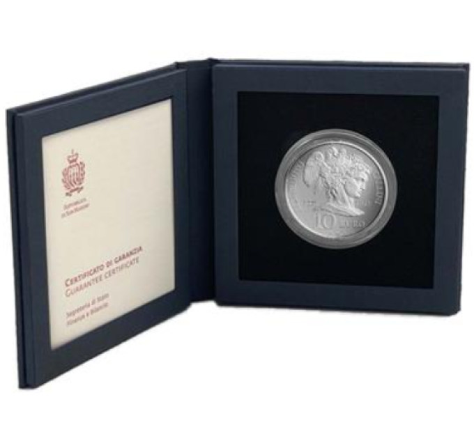 San Marino 10 euro proof 2021 - 450e sterfdag van Benvenuto Cellini