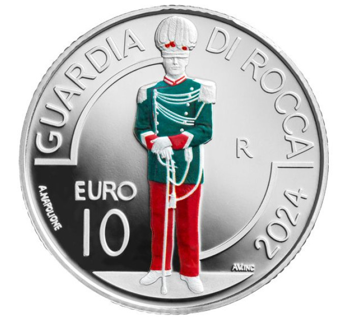 San Marino 10 euro proof 2024 - San Marino Militair en Politiekorps - Fortwacht