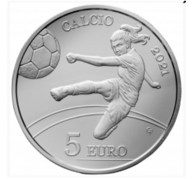 San Marino 5 euro proof 2021 - Voetbal