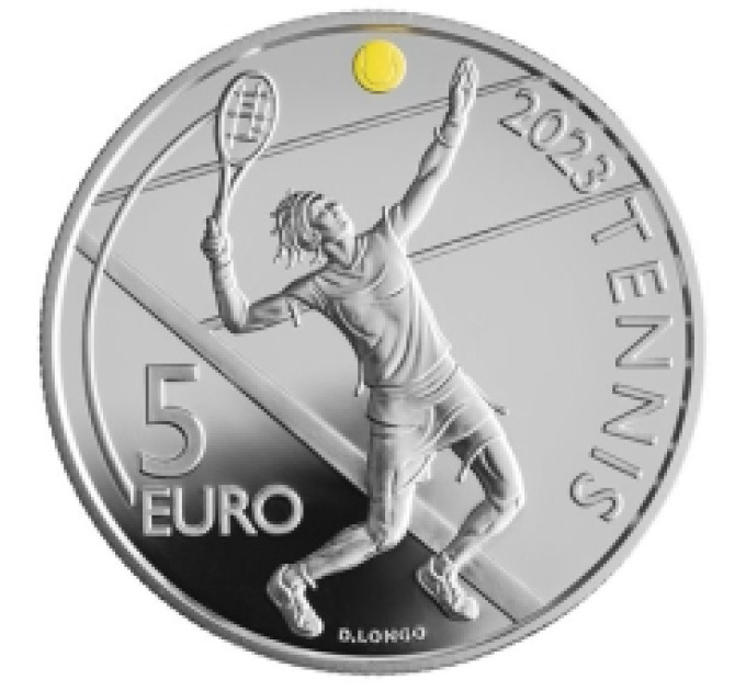 San Marino 5 euro proof 2023 - 30e San Marino International Open Tennistoernooi