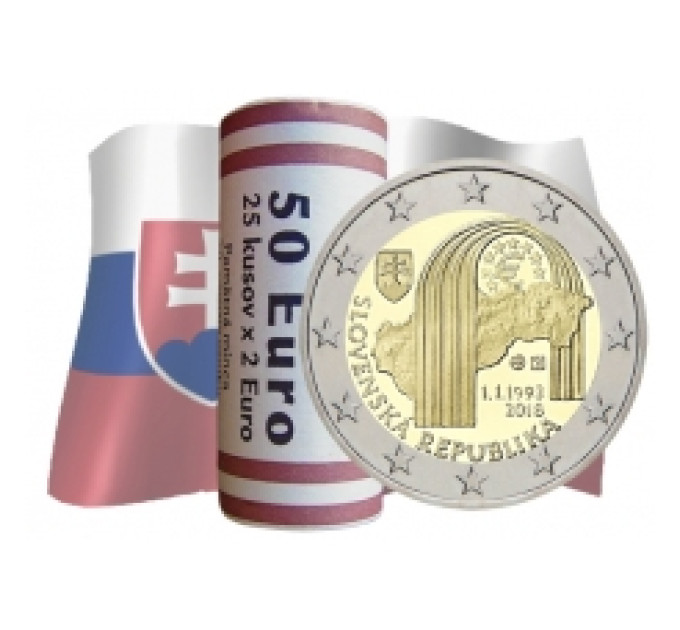Slowakije 2 euro UNC rollen 2020 - 20e verjaardag van de toetreding van Slowakije tot de OESO