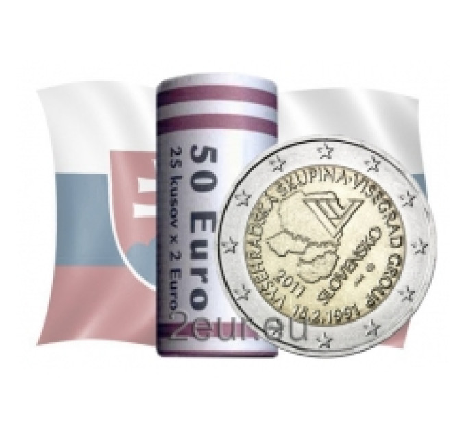 Slowakije 2 euro UNC rollen 2011 - Visegrad-groep