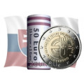 Slowakije 2 euro UNC rollen 2014 -10 jaar Slowaaks lidmaatschap van de EU