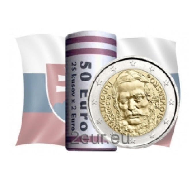 Slowakije 2 euro UNC rollen 2015 - Ludovit Stur
