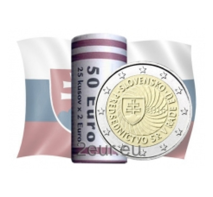 Slowakije 2 euro UNC rollen 2016 - Slowaaks voorzitterschap van de Raad van de EU