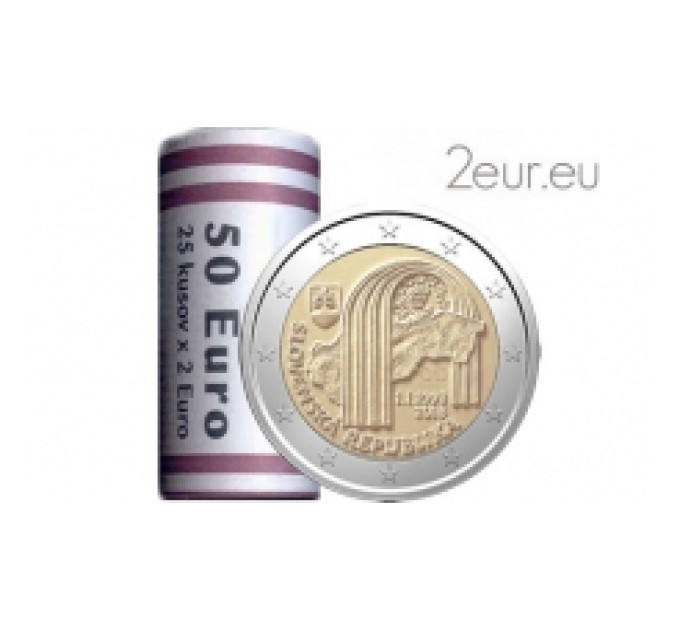 Slowakije 2 euro UNC rollen 2018 - 25e verjaardag van de Slowaakse Republiek