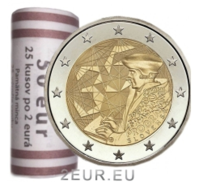 Slowakije 2 euro UNC rollen 2022 -  35 jaar Erasmus