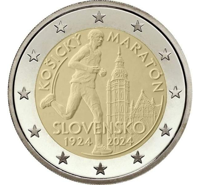Slowakije 2 euro UNC 2024 - Internationale marathon in Kosice