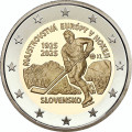 Slowakije 2 euro UNC rollen 2025 - 100 jaar van het eerste Europese ijshockeykampioenschap