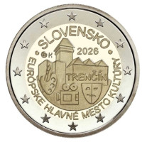 Slowakije 2 euro UNC rollen 2026 - Trencin