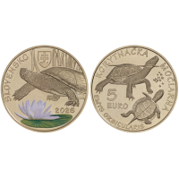 Slowakije 5 euro UNC 2026 - Europese moerasschildpad
